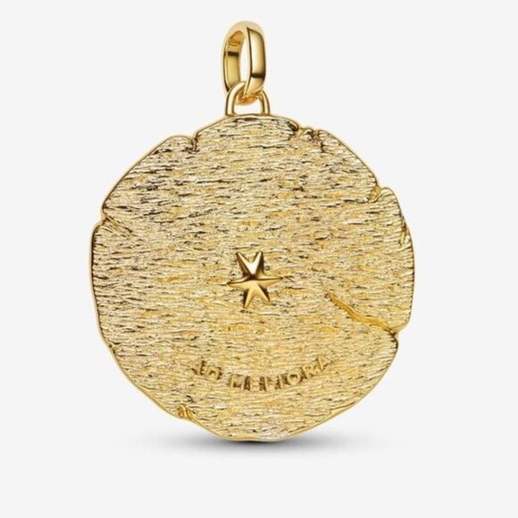 Pandora Crossing Arrows Oversized Medallion Charm - Picture 3 of 5